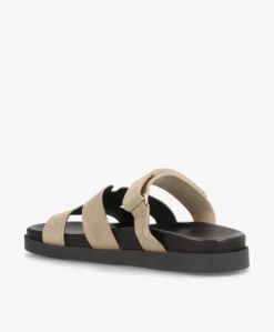 SELENA S - Beige ruskind - Sliders