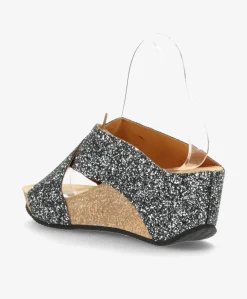 SHADOW G - Sandal Dame - Sort Multi