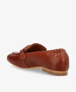 SHARON - Loafer Dame - Mellembrun