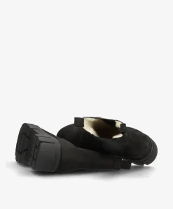 VALERIA N warm - Sort nubuck læder - 100% Uldfoer