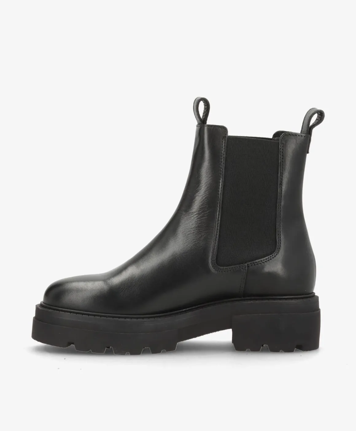 VALERIA SEA - Sort læder - Chelsea støvle Dame