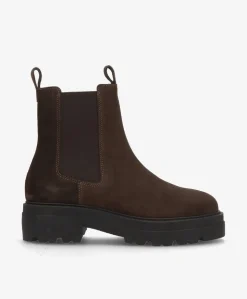 VALERIA SEA S - Brun ruskind - Chelsea støvle Dame