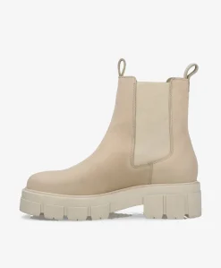 VALLORA SEA N - Creme nubuck læder - Chelsea støvle Dame