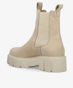 VALLORA SEA N - Creme nubuck læder - Chelsea støvle Dame