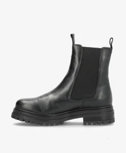 VISTA SEA - Ankelstøvle - Sort læder