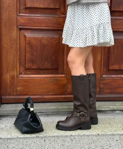 YAS - LQ-137 - støvle lang - Brun