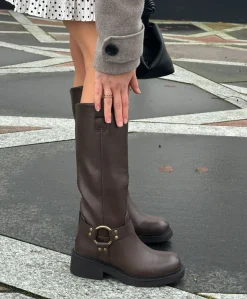 YAS - LQ-137 - støvle lang - Brun