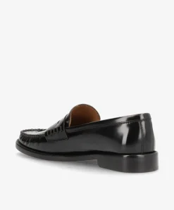 YORK P - Dame loafer - Sort Polido læder