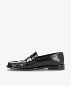 YORK P - Dame loafer - Sort Polido læder
